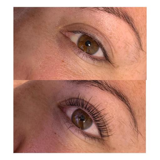 Lash lift in burscough before and after